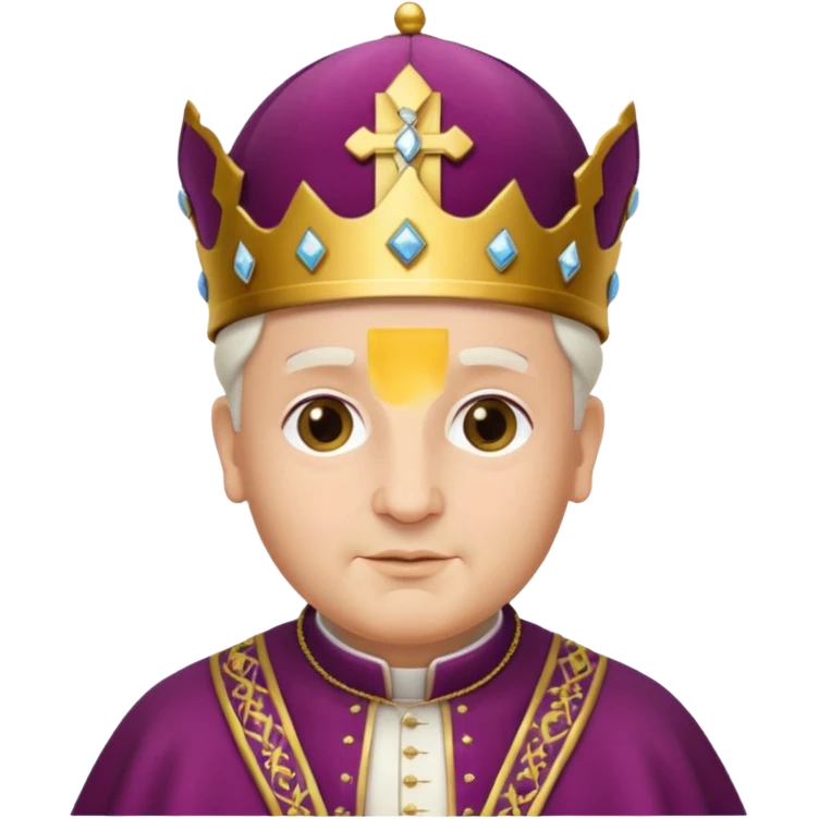 pope royal hat emoji