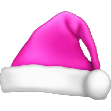 Disco ball with pink Santa hat emoji