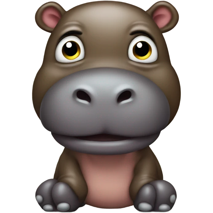 Poop hippo emoji