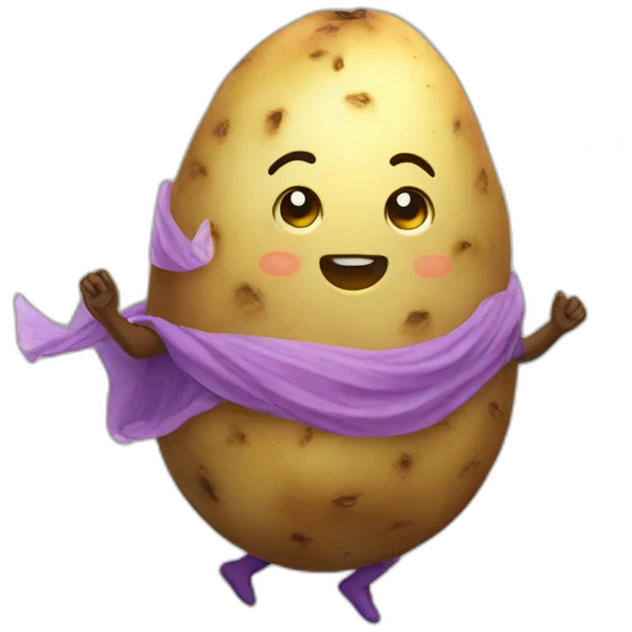 Hapoy potato-fairy emoji