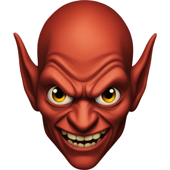 A red goblin  emoji