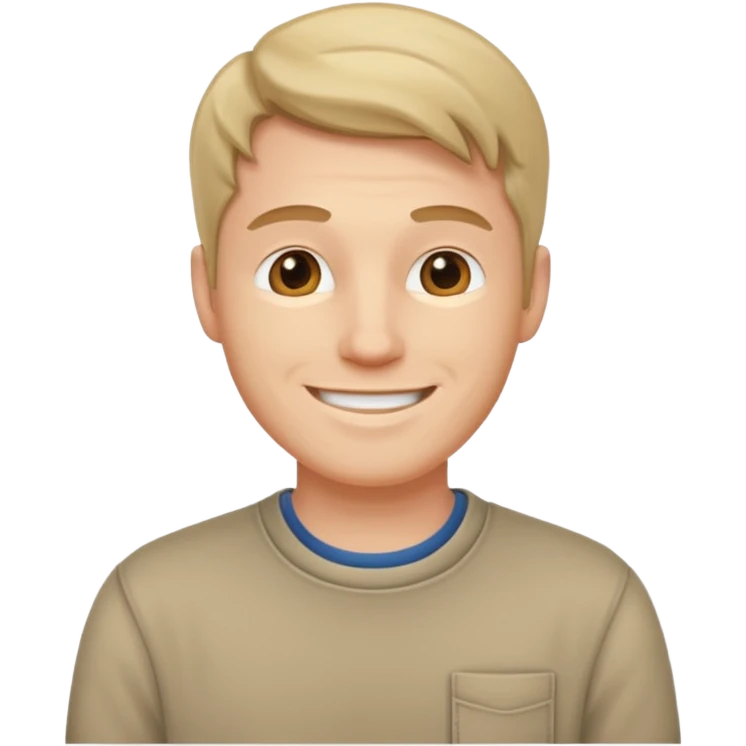 white man dressed casually emoji