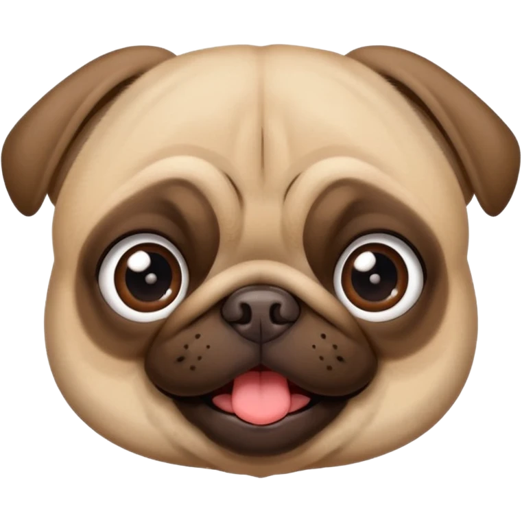 Pug apaixonado emoji