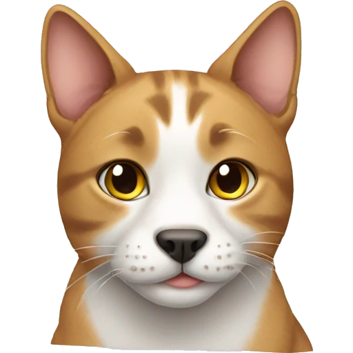 Cat with dog emoji