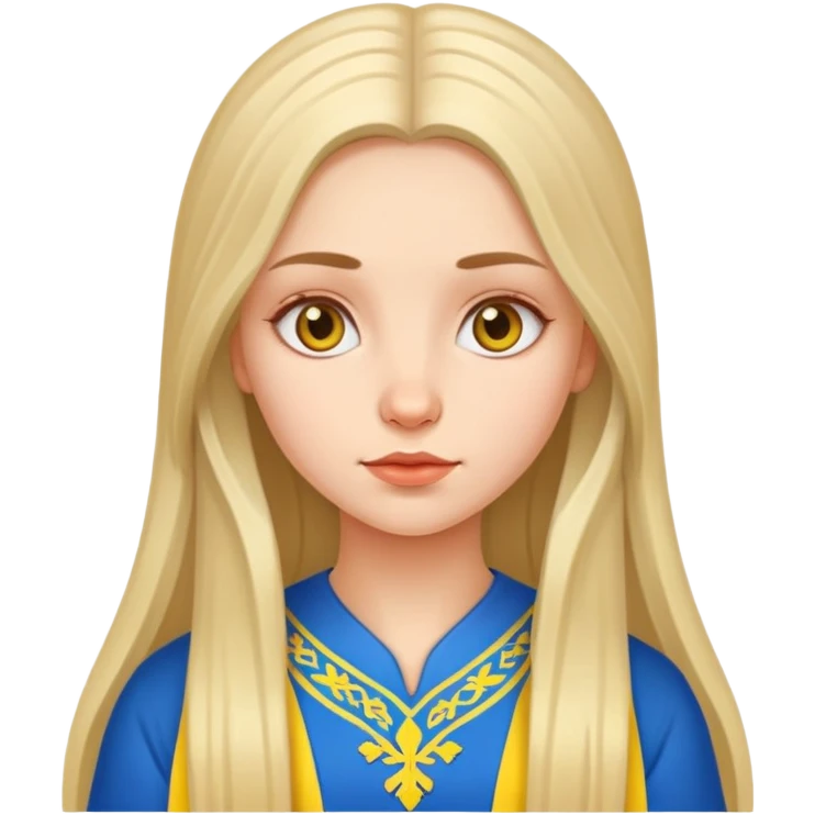Ukrainian girl emoji