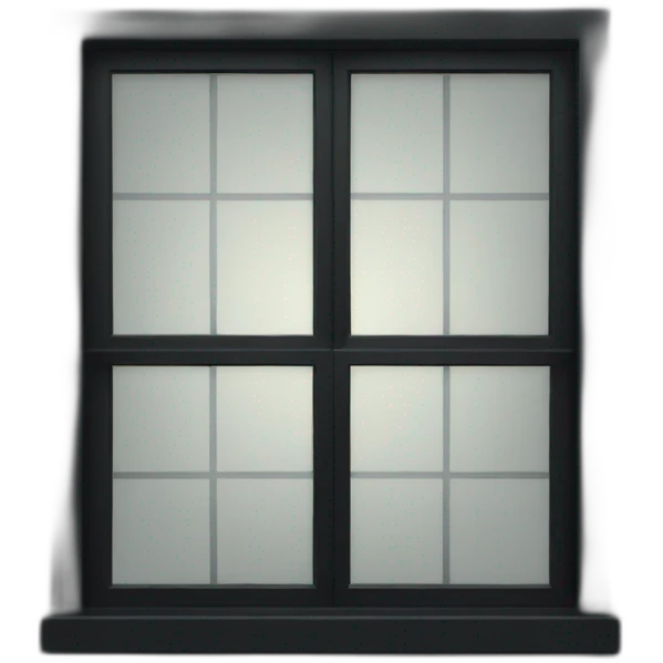 Black Window emoji