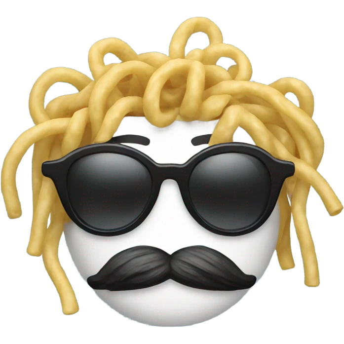 noodle with sunglasses emoji