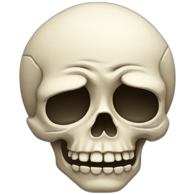 Crying skull emoji