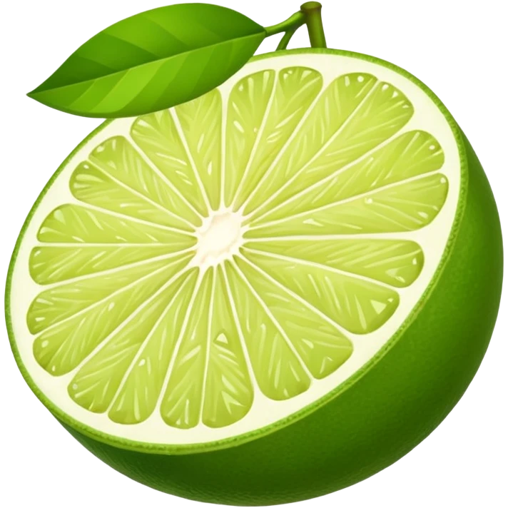 Lime Cut Fruit emoji