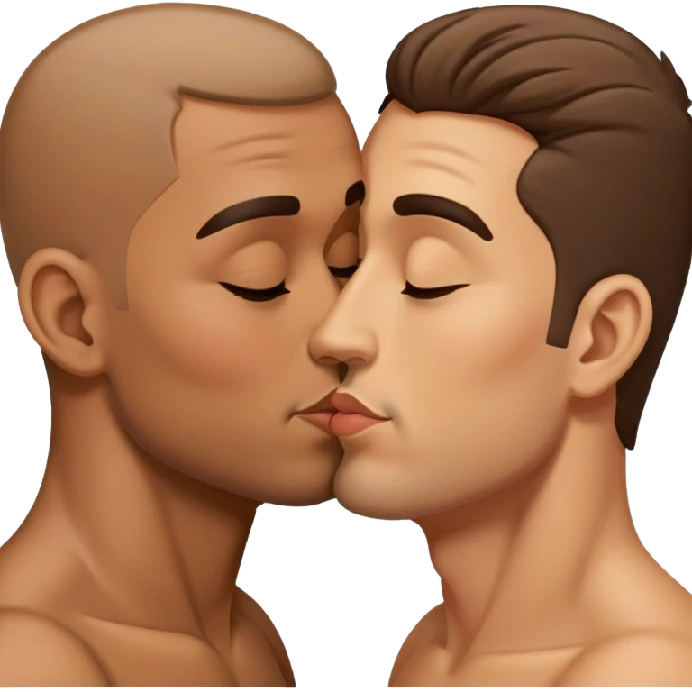 Kissing another man  emoji