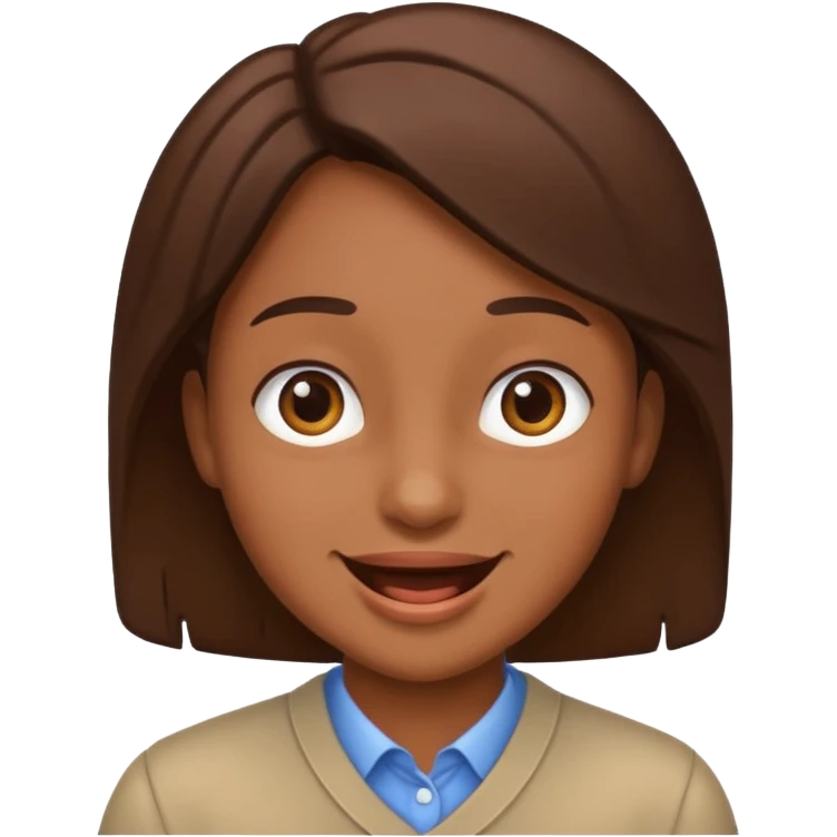 black brown joy face emoji