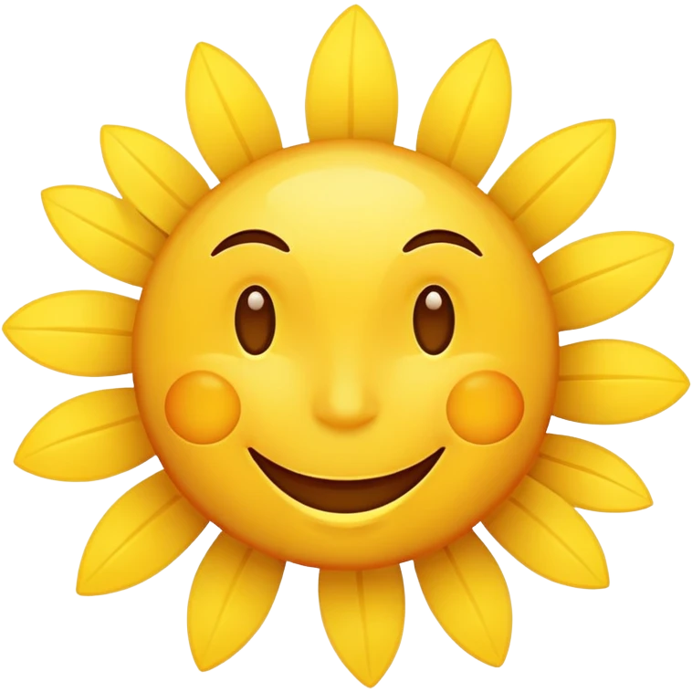 smiling face with sunshine emoji