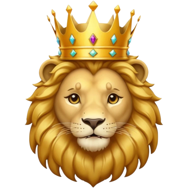 🦁 + 👑 emoji