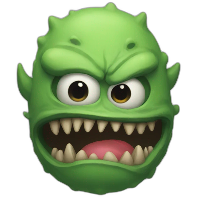 Monstre flippant emoji