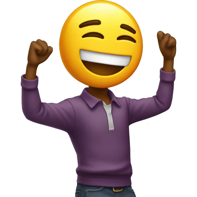 emoji haciendo un dab emoji