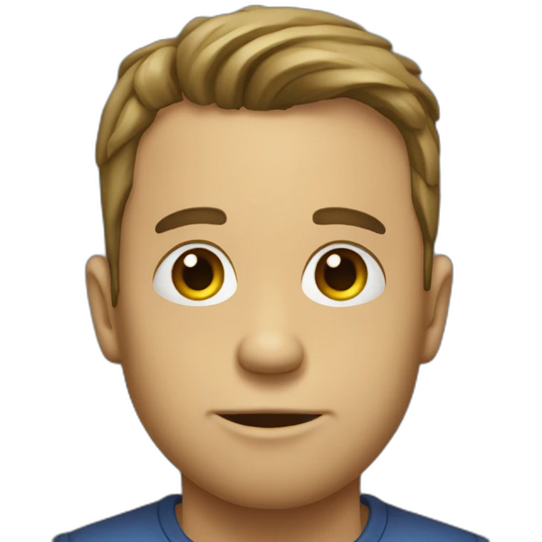 Giga Chad triste emoji