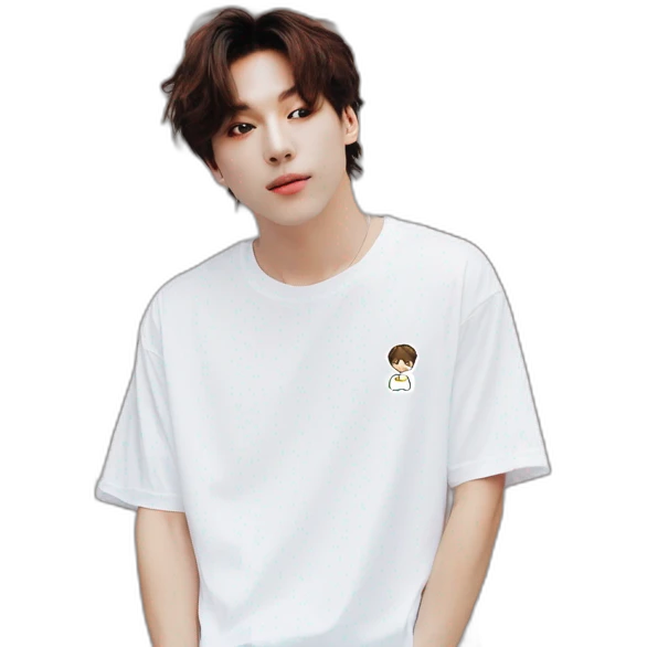 jungkook bts white t-shirt  emoji