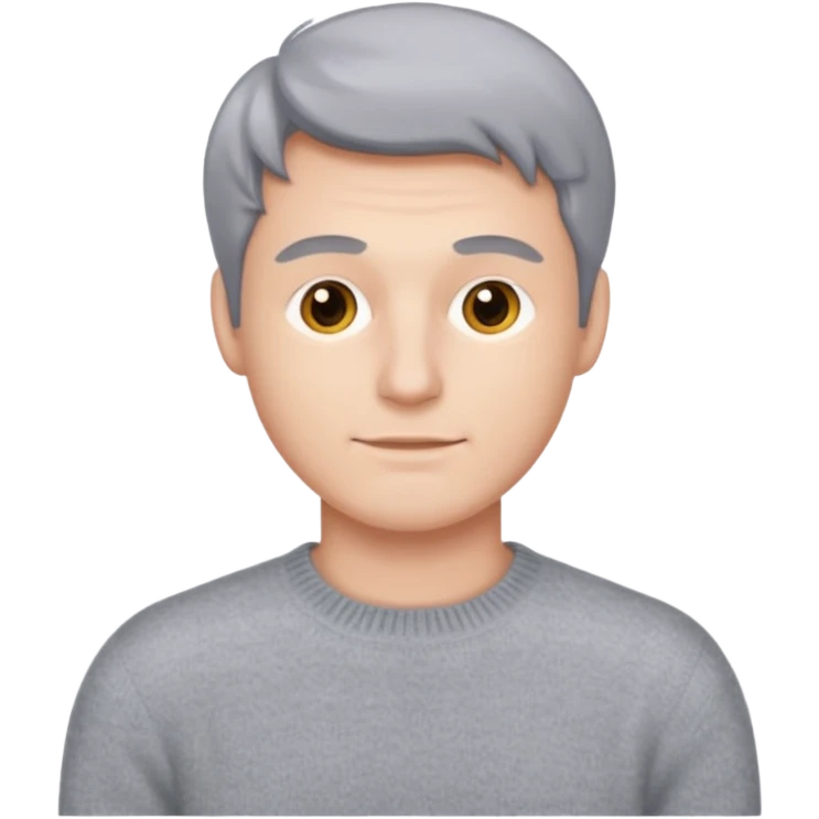 cashmere sweater grey men, just the sweater, no emojis on it emoji
