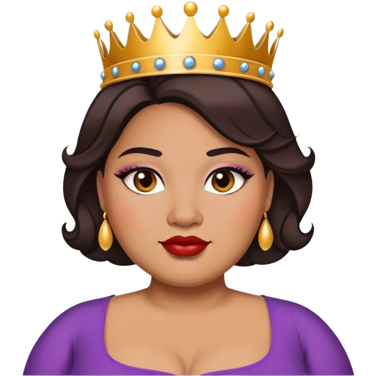 plus size queen beauty mixed  emoji
