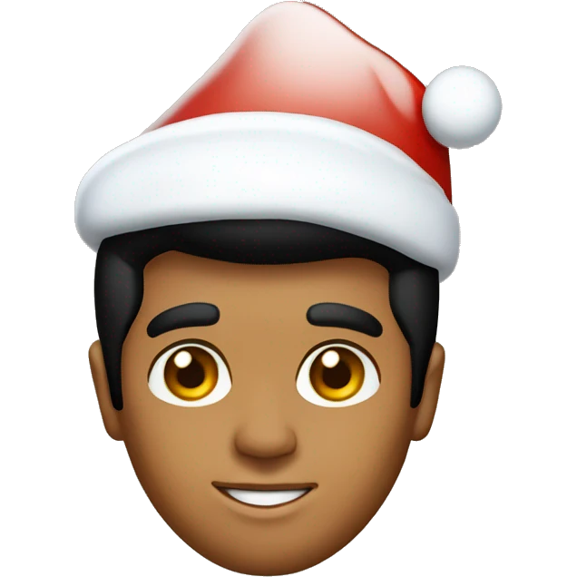 Elvis Presley with santa hat emoji