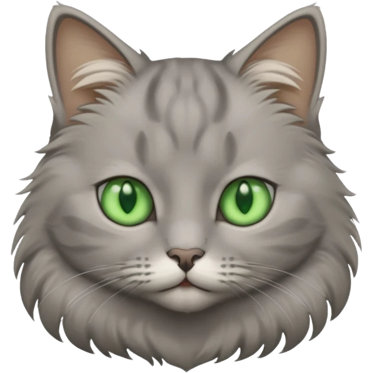 A gray cat emoji