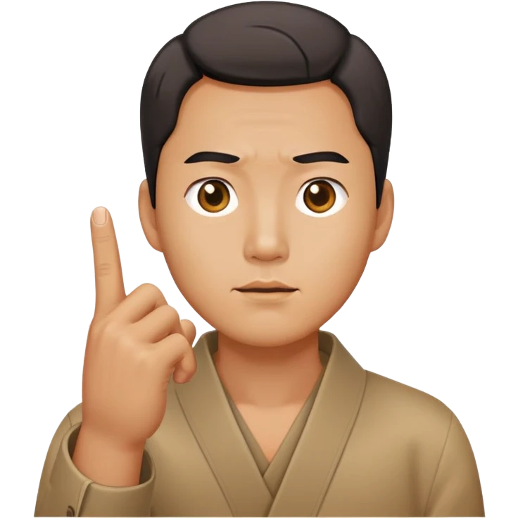 Korean man snapping his fingers emoji