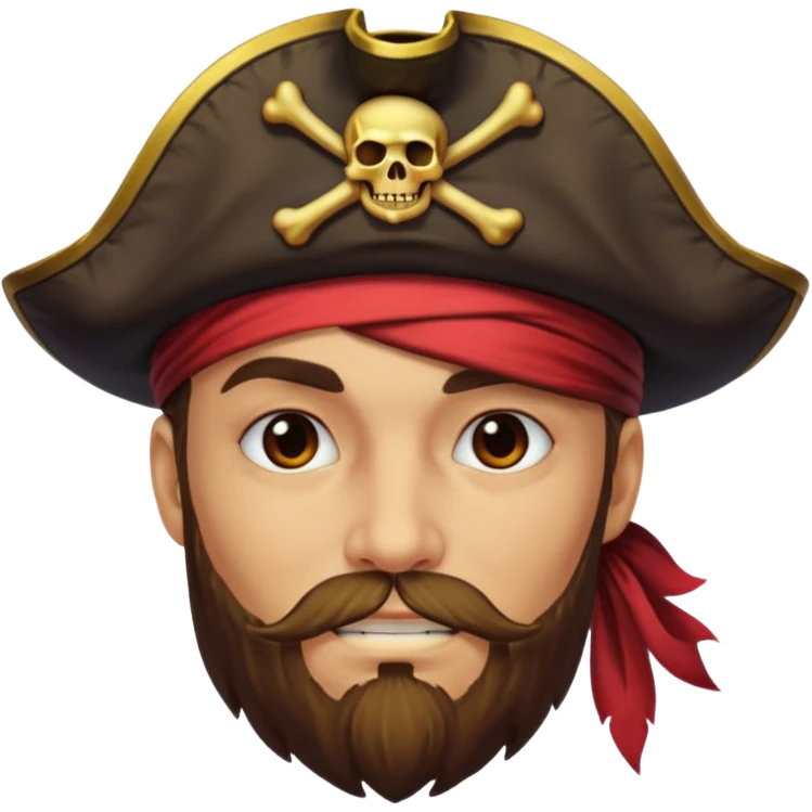 a pirate ai glow emoji
