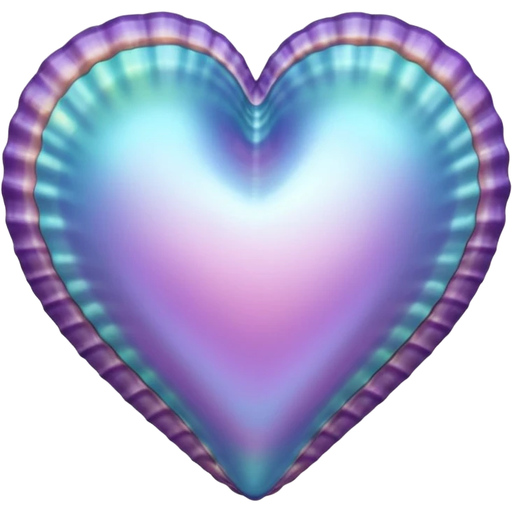 Sea shell heart  emoji