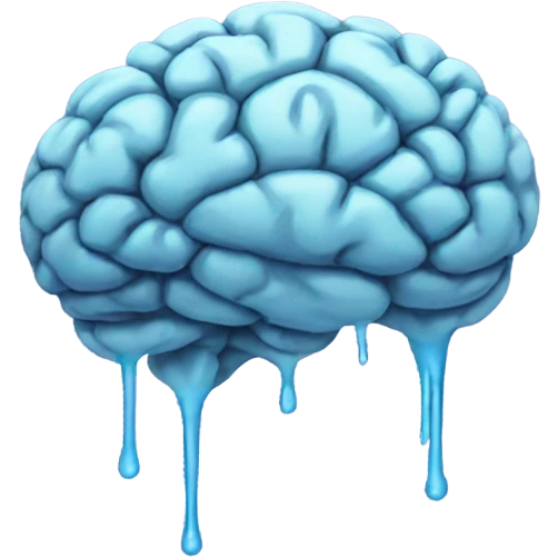 Melting brain  emoji