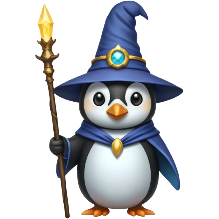 Penguin Wizard emoji