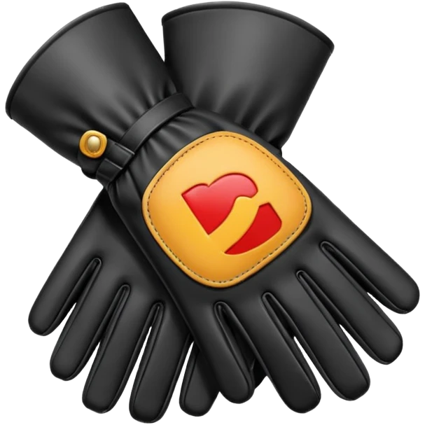 Black gloves  emoji