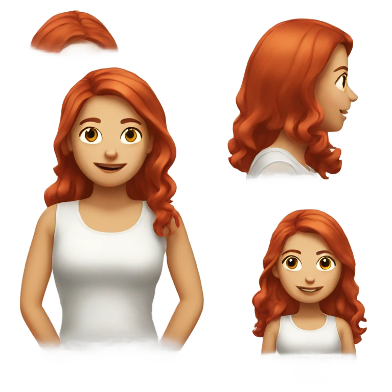 Ask a girl with red hair to wake up to a good news emoji