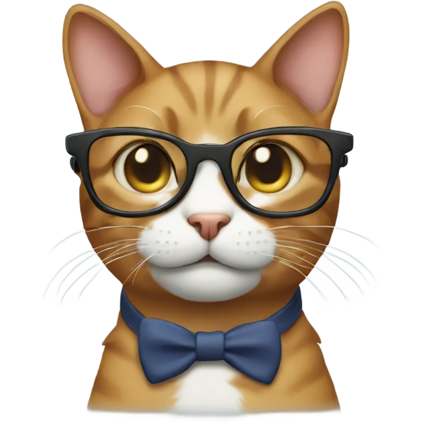 cat wearing glasses emoji