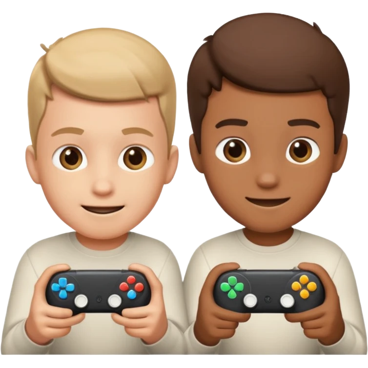 two brothers playings videogames

 emoji