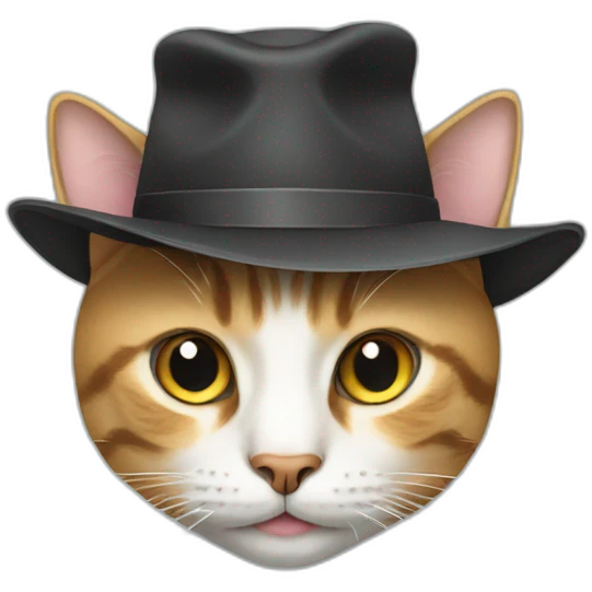 cat with a hat emoji