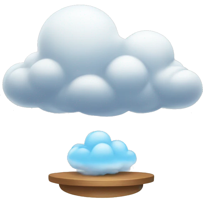 Cloud airy with  emoji