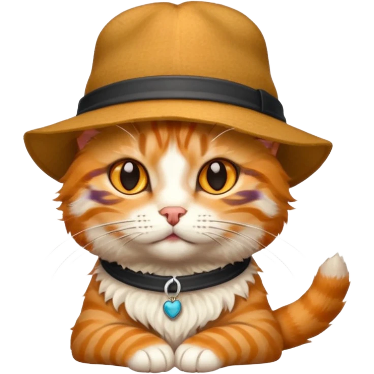 A cat ave hat emoji