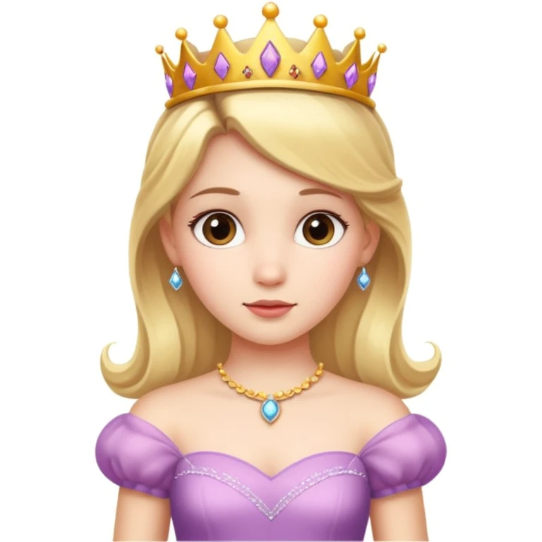 girls in a princess dress emoji