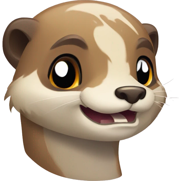 animal jam-style happy otter emoji