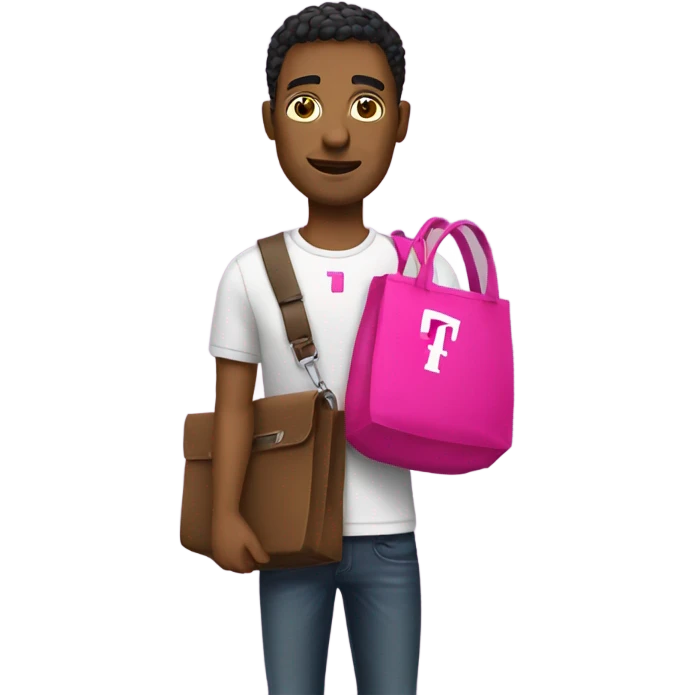 Guy with T-Mobile Bag emoji