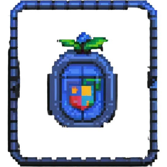 Coursera logo in pixel art style emoji