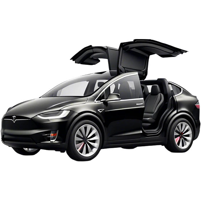 Tesla Model X - Tesla (Model Year: 2022) (Iconic colour: Black) emoji