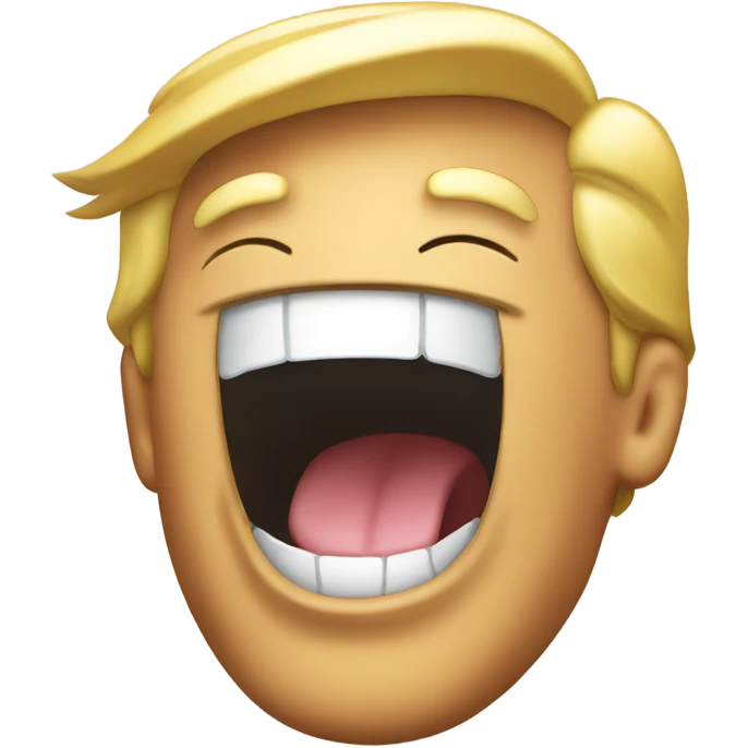 donald trump laughing emoji