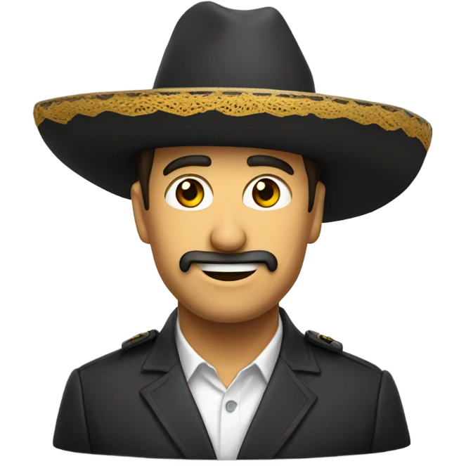 señor con un sombrero de fiesta  emoji