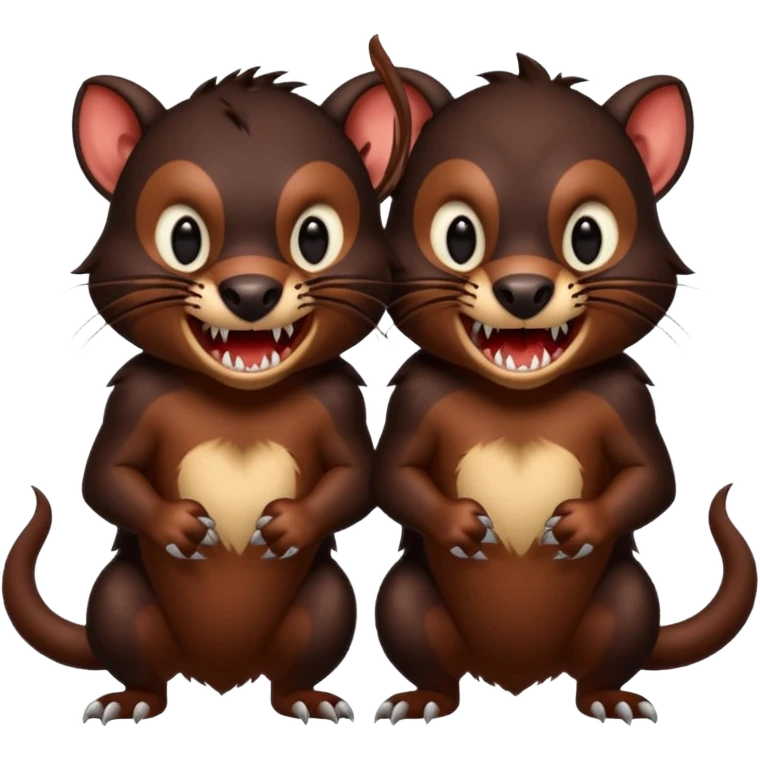 two headed tasmanian emoji