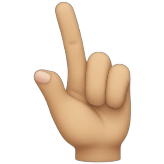 guwashi finger sign emoji