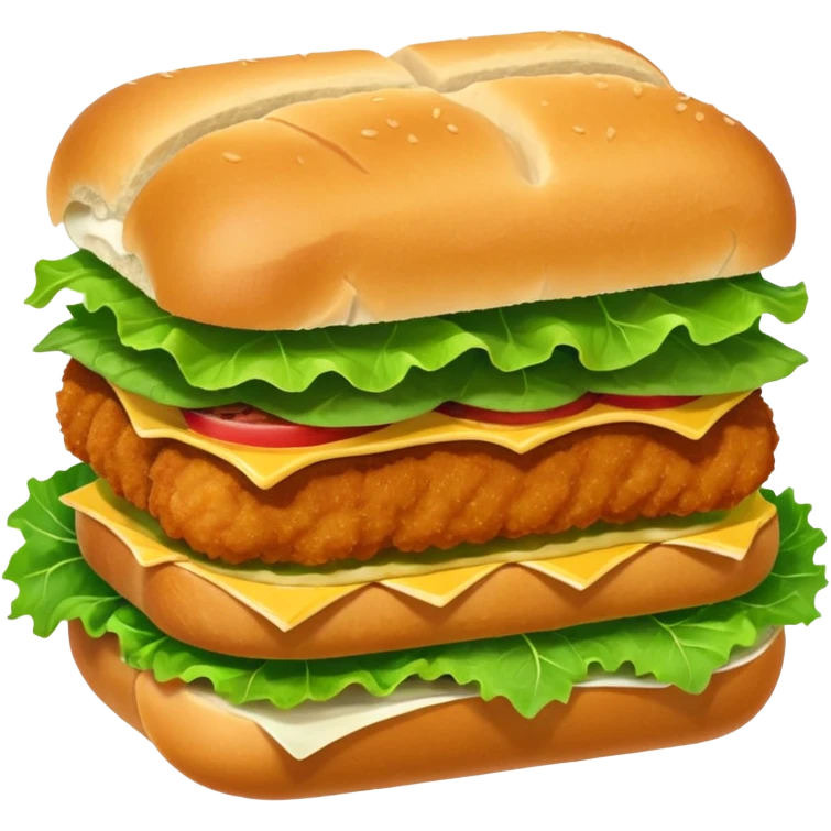 schnitzel sandwich: an oblong roll topped with a schnitzel, served on a lettuce leaf emoji
