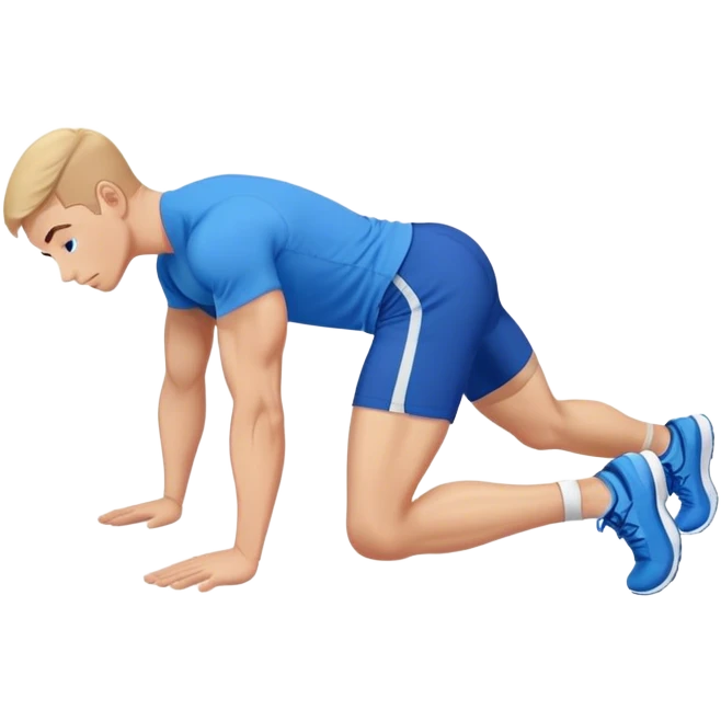 glute-bridges-exercise guy with blue shorts  emoji