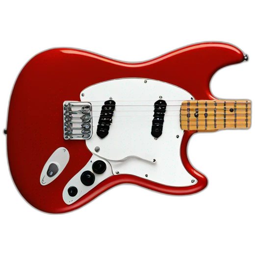 Fender mustang couleur rouge emoji