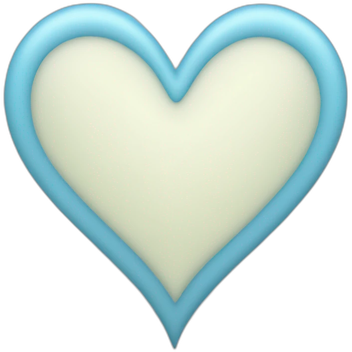 Light blue heart emoji